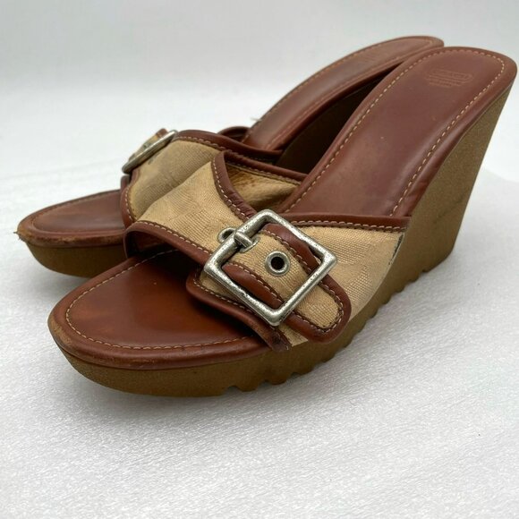 Coach women's sandals size 5.5 - Picture 1 of 9